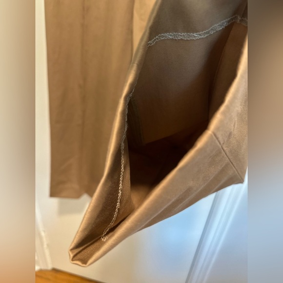 LL Bean Mens 36 Comfort Waist Straight Creased Flap Pocket Tan Chino Dress Pant - Picture 11 of 14